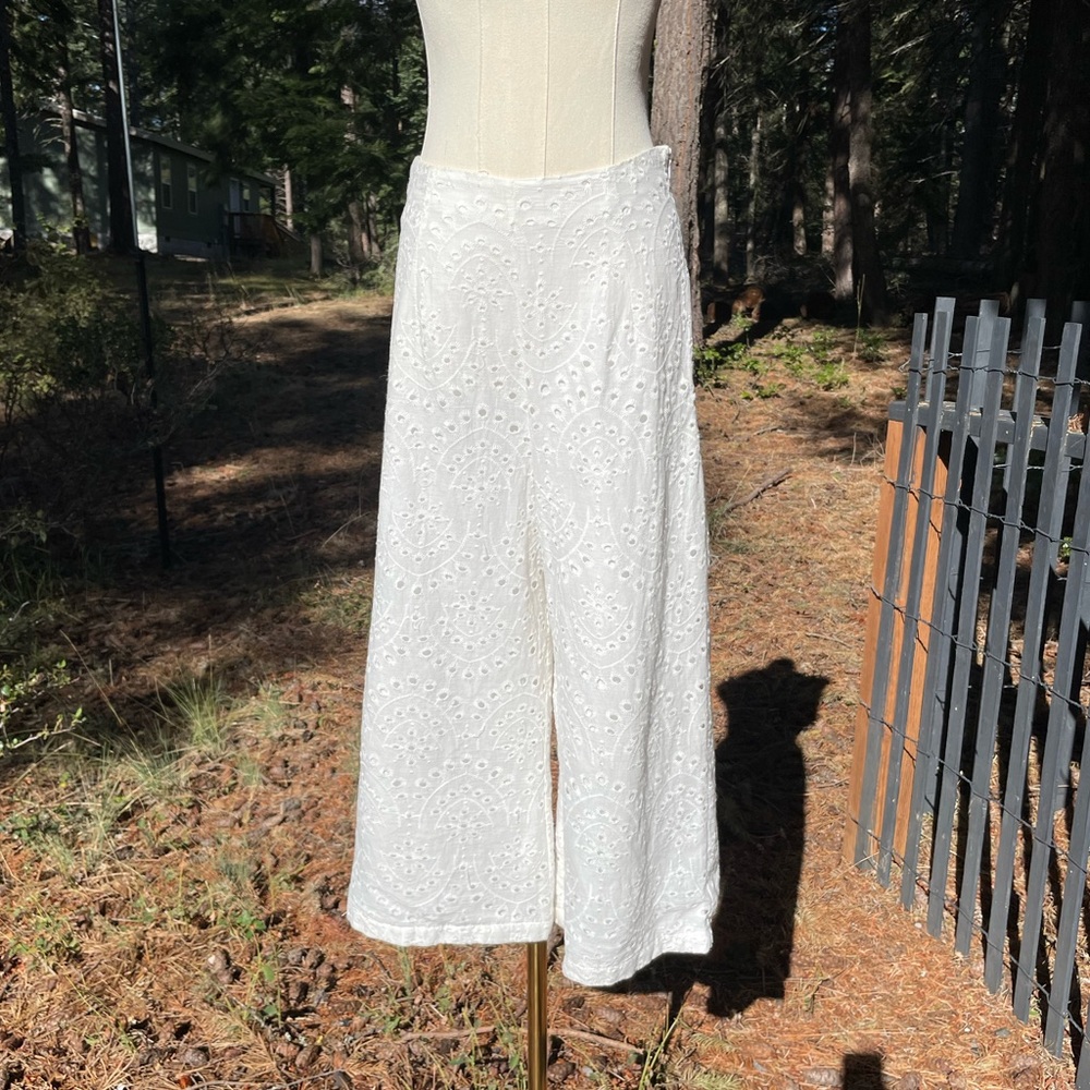 Cute Cotton Wide Leg Capris